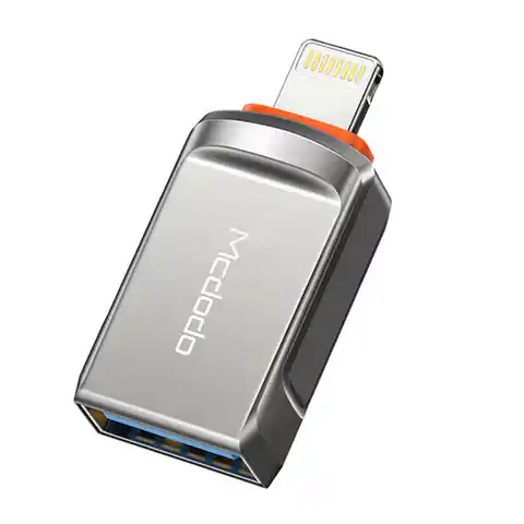 ⁨Adapter USB 3.0 do Lightning, Mcdodo OT-8600 (czarny)⁩ w sklepie Wasserman.eu