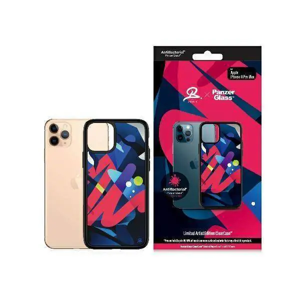 ⁨PanzerGlass ClearCase iPhone 11 Pro Max Mikael B Limited Artist Edition Antibacterial⁩ at Wasserman.eu