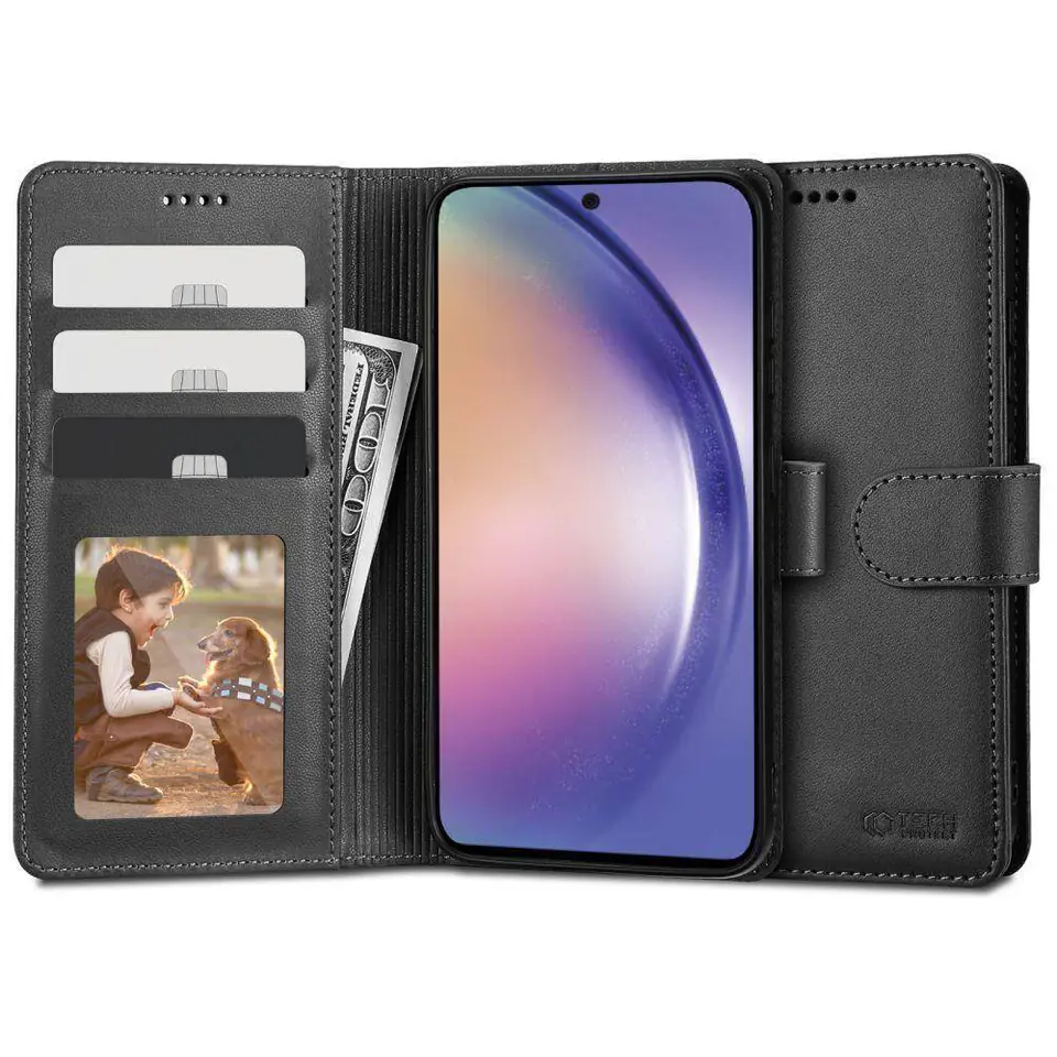 ⁨Etui SAMSUNG GALAXY A54 5G Tech-Protect Wallet czarne⁩ w sklepie Wasserman.eu