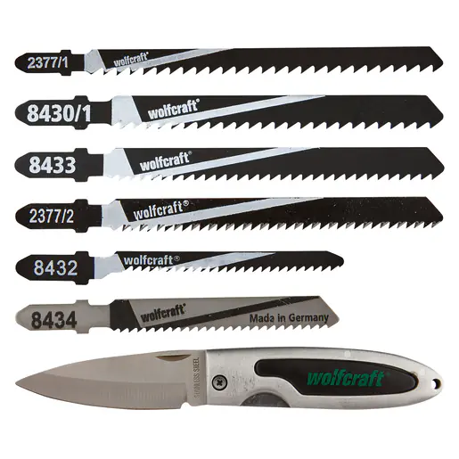 ⁨SAW BLADE SET T-HANDLE 11PCS. + FOLDING KNIFE⁩ at Wasserman.eu