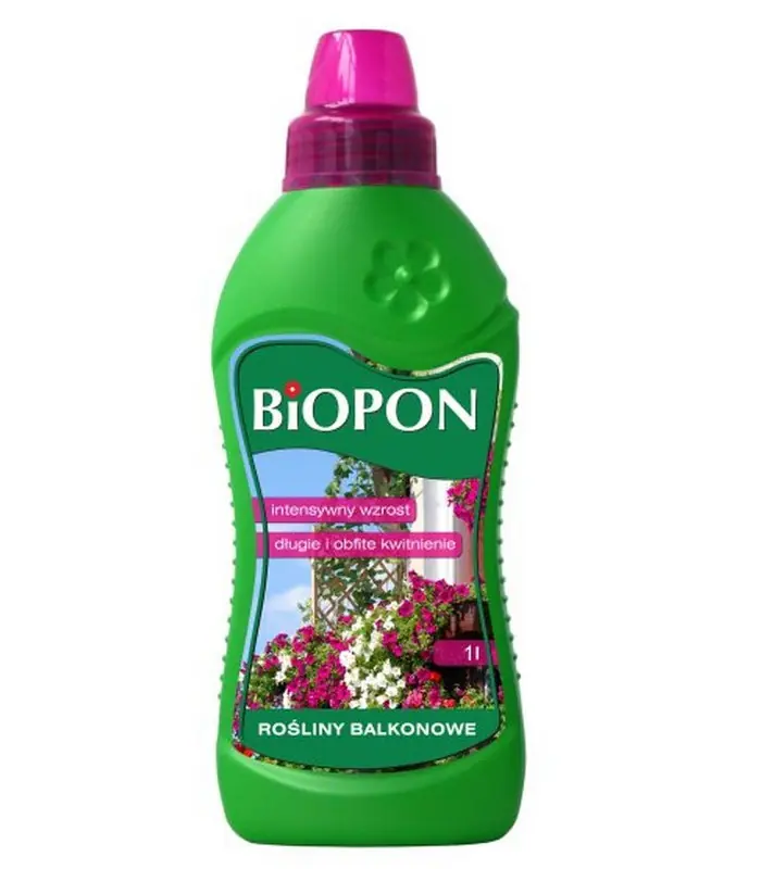 ⁨Biopon fertilizer for balcony plants, liquid 1L⁩ at Wasserman.eu