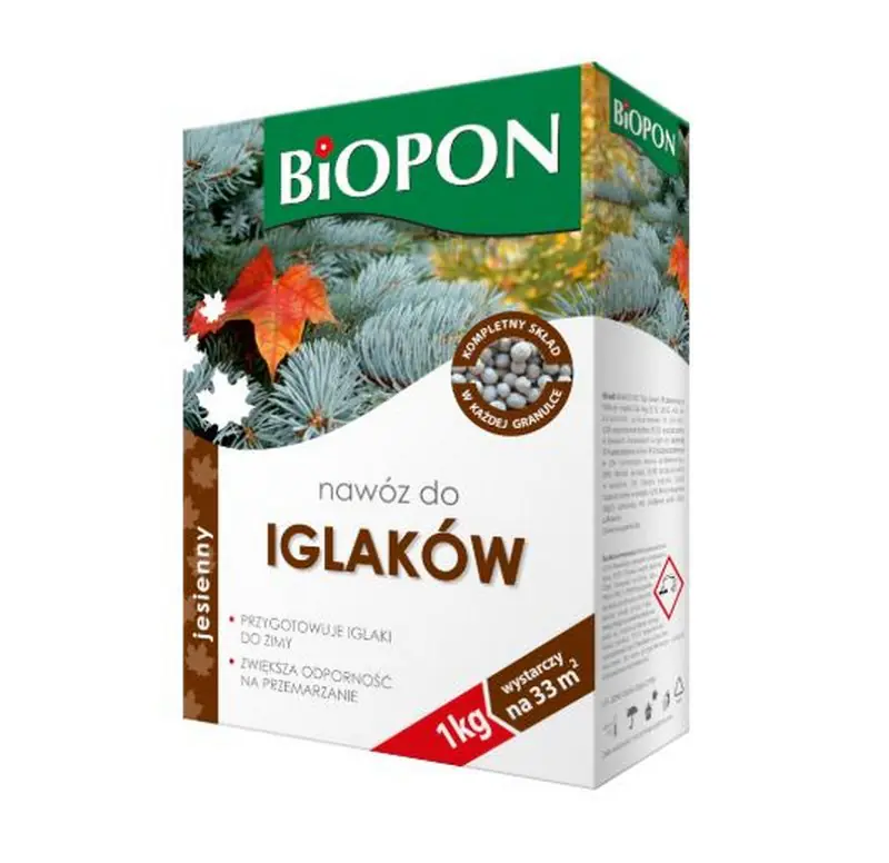 ⁨NAWÓZ - JESIENNY DO IGLAKÓW GRANULAT KARTON 1 KG⁩ w sklepie Wasserman.eu