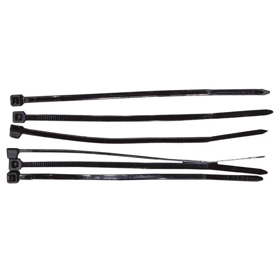 ⁨59220C Cable ties 2,5x200 mm black, 100 pieces, Mega⁩ at Wasserman.eu