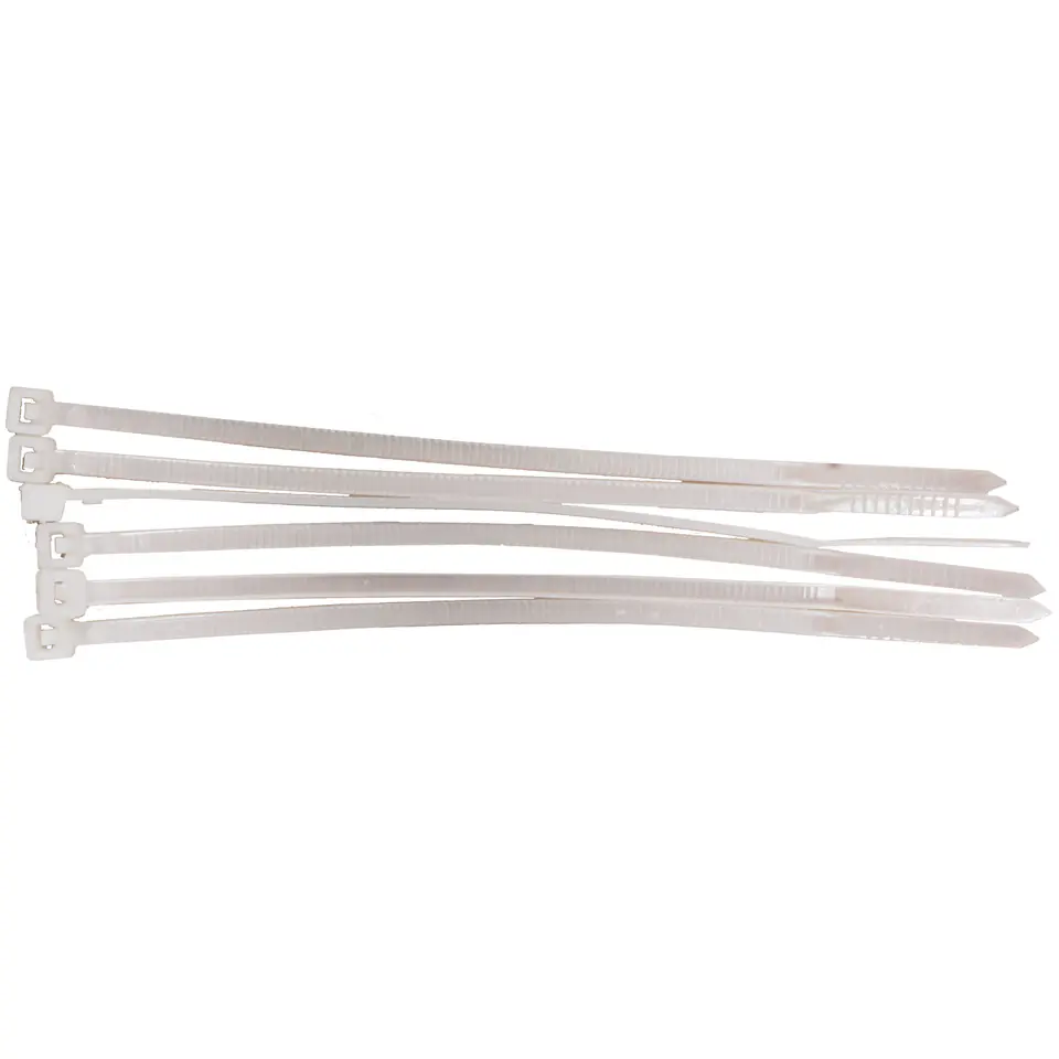 ⁨59230B Cable ties 3,6x300 mm white 100 pieces, Mega⁩ at Wasserman.eu