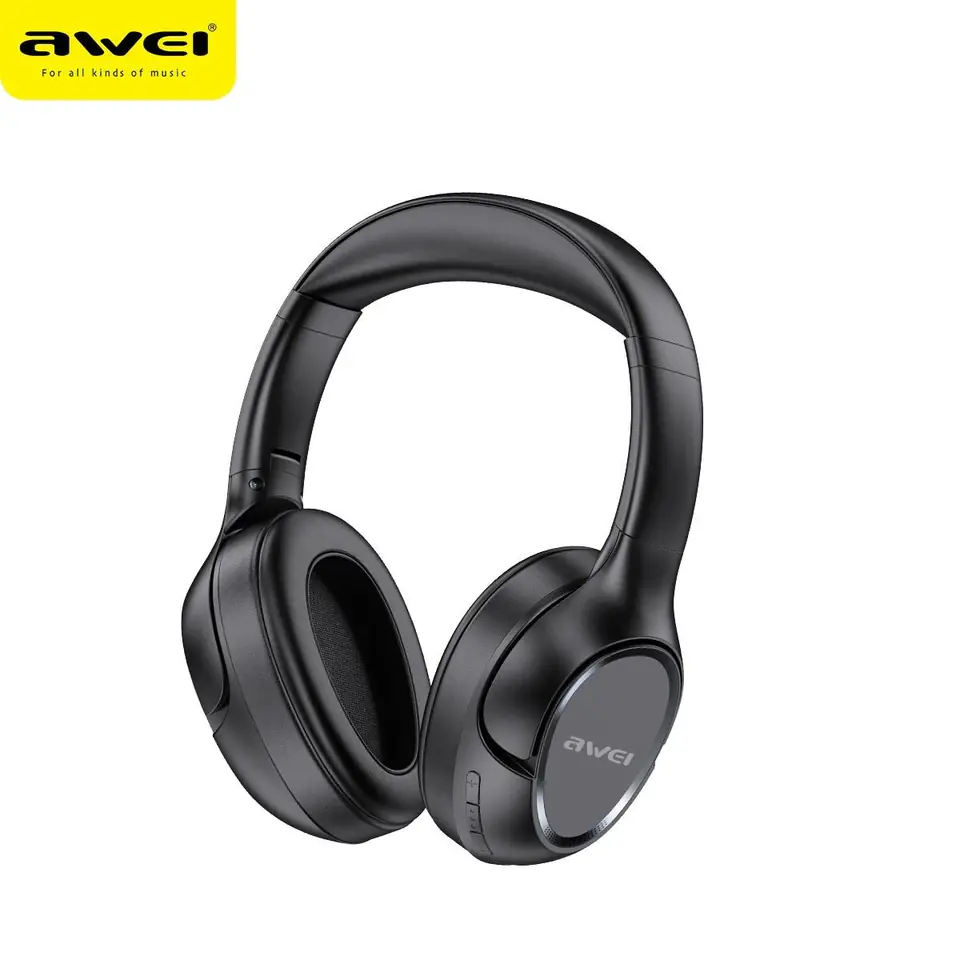 ⁨AWEI słuchawki nauszne Bluetooth A770BL czarny/black⁩ w sklepie Wasserman.eu