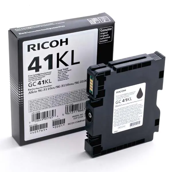 ⁨Ricoh oryginalny wkład żelowy 405765, GC41KL, black, 600s⁩ w sklepie Wasserman.eu