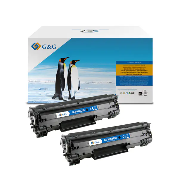 ⁨G&G kompatybilny toner z HP CB435A, CB436A, CE285A, CE278A, Canon CRG128, NT-PH435CUU, HP 35A, black, 2000s⁩ w sklepie Wasserman.eu