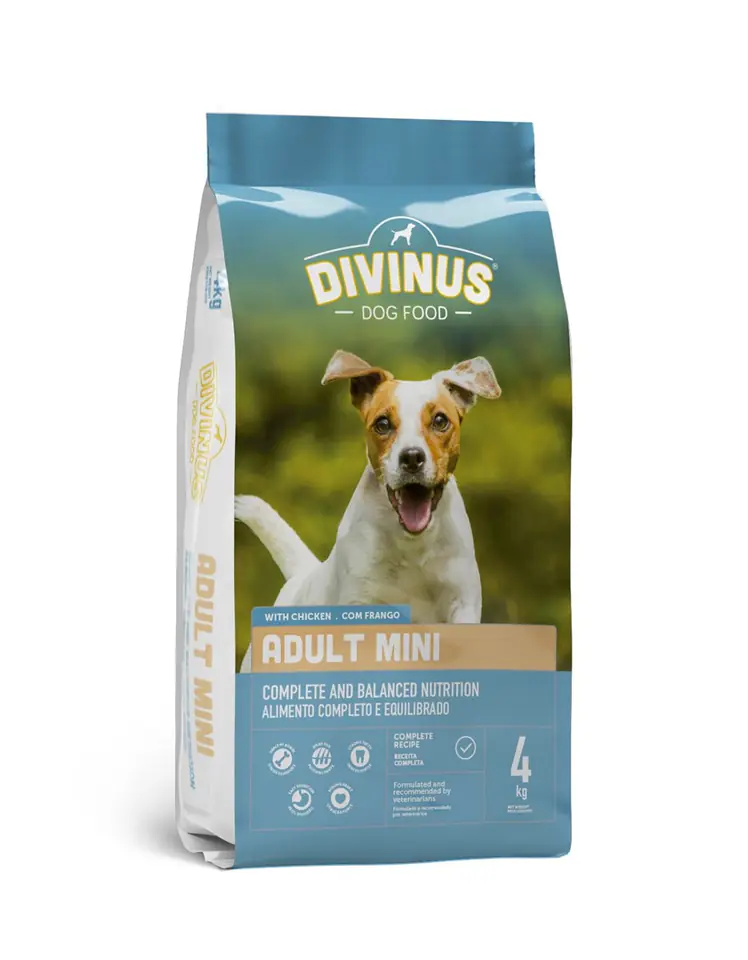 ⁨DIVINUS Adult Mini - sucha karma dla psa - 4 kg⁩ w sklepie Wasserman.eu