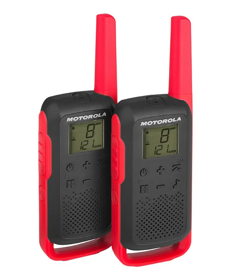 ⁨T62 PMR 446 WALKIE TALKIE BLACK-RED⁩ at Wasserman.eu