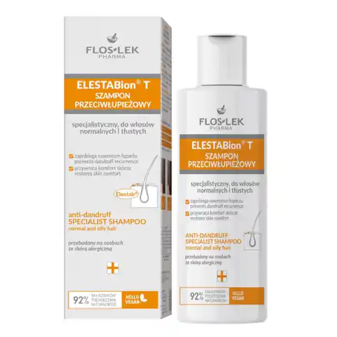 ⁨Floslek ELESTABion T szampon przeciwłupieżowy do włosów normalnych i tłustych 150ml⁩ w sklepie Wasserman.eu