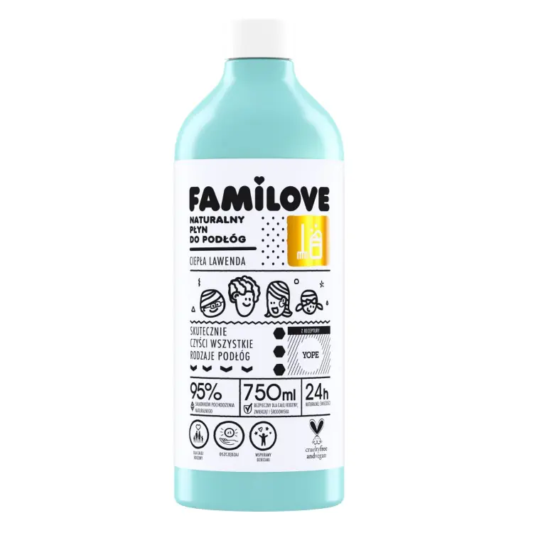 ⁨Yope Familove naturalny płyn do podłóg 750ml⁩ w sklepie Wasserman.eu