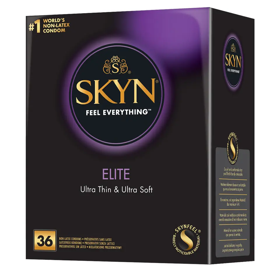 ⁨Unimil Skyn Elite nielateksowe prezerwatywy 36szt⁩ w sklepie Wasserman.eu