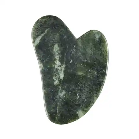 ⁨GLOV Jade Gua Sha Green kamień do masażu twarzy Zielony⁩ w sklepie Wasserman.eu