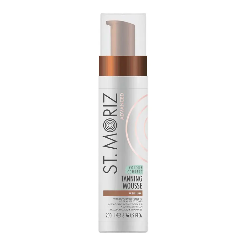 ⁨St.Moriz Advanced Pro Colour Correcting Mousse zaawansowany mus do opalania z efektem korekty koloru Medium 200ml⁩ w sklepie Wasserman.eu