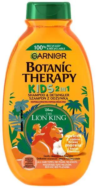 ⁨Garnier Botanic Therapy Kids Szampon do włosów z odżywką 2w1 - Lion King 250ml⁩ w sklepie Wasserman.eu