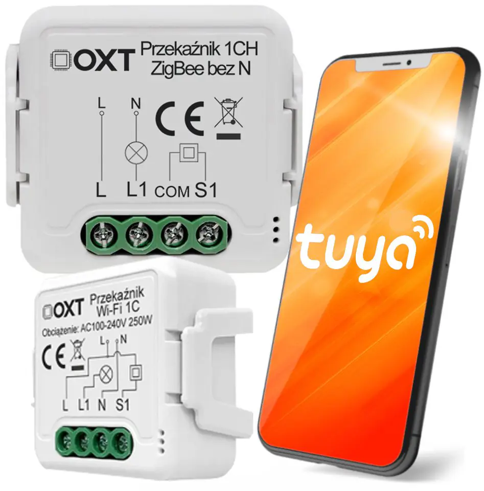 ⁨Moduł OXT mini przekaźnik 1 obw. bez N ZigBee TUYA⁩ w sklepie Wasserman.eu