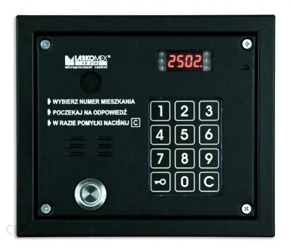Laskomex CP-2503TP czarna Panel audio z czytnikiem kluczy "Dallas" w sklepie Wasserman.eu