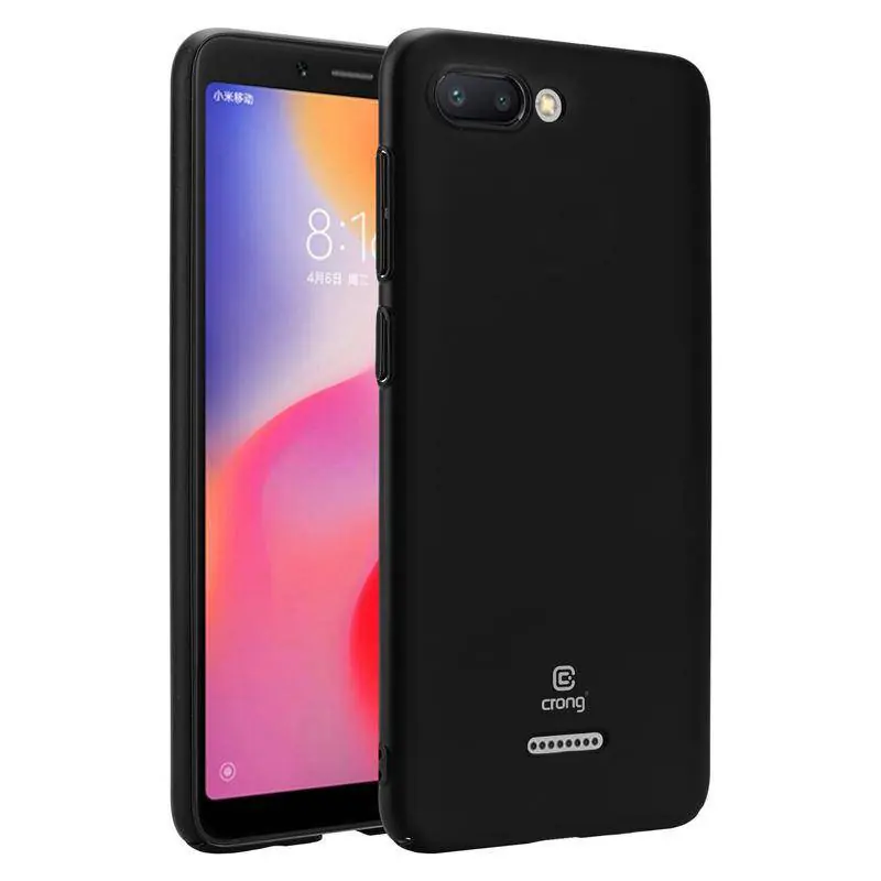 ⁨Crong Smooth Skin - Xiaomi Redmi 6A Case (Black)⁩ at Wasserman.eu