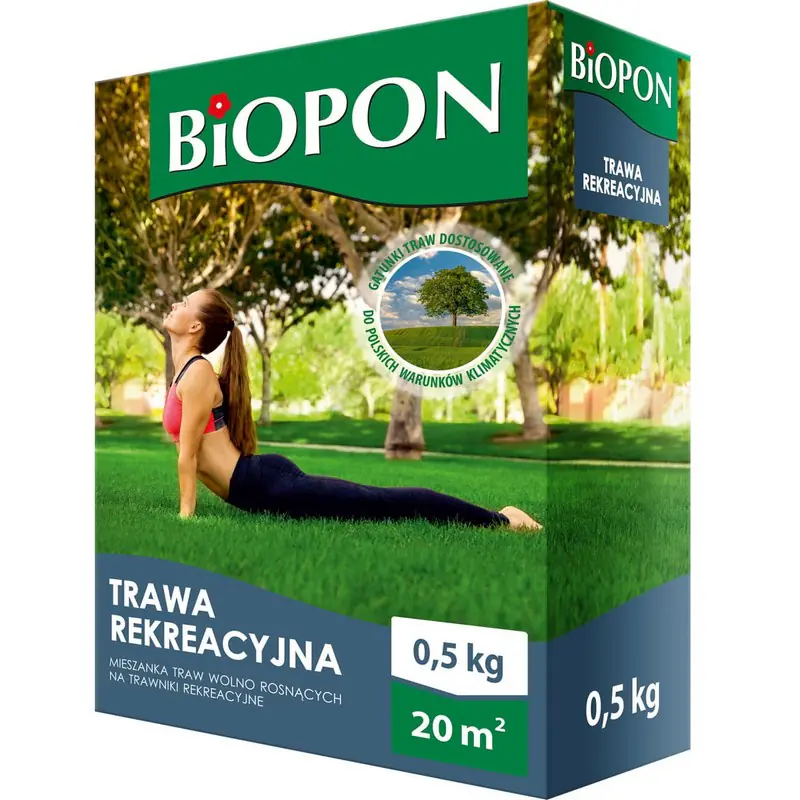 ⁨Recreational grass seeds Biopon 0.5 kg 20 m2 Biopon 1113⁩ at Wasserman.eu