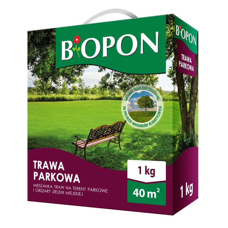 ⁨Biopon park grass seeds 1kg 40m2 Park grass 1kg⁩ at Wasserman.eu