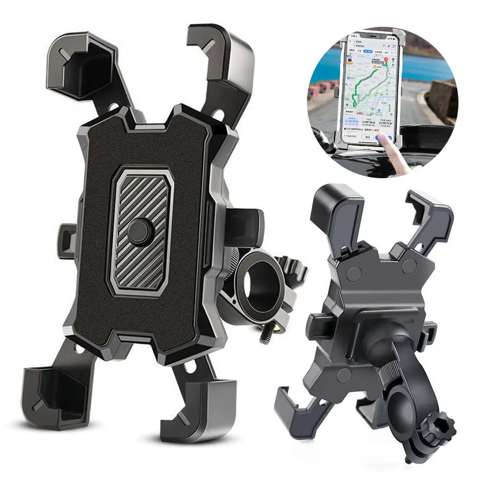 ⁨Uchwyt rowerowy Alogy One Touch Bike Holder do telefonu na kierownicę na rower Czarny⁩ w sklepie Wasserman.eu