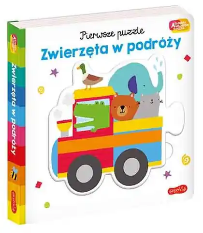 ⁨Książeczka Akademia Mądrego Dziecka. Pierwsze puzzle. Zwierzęta w podróży⁩ w sklepie Wasserman.eu