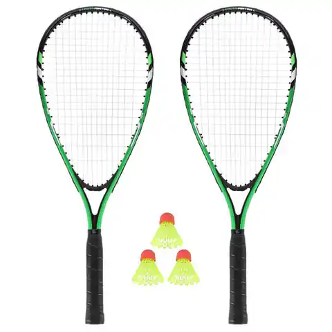 ⁨Crossminton set NILS NRS001 2 rackets + darts + case green⁩ at Wasserman.eu