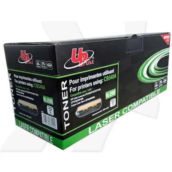 ⁨UPrint kompatybilny toner z HP CB540A, H.125ABE, HL-25BE, black, 2200s⁩ w sklepie Wasserman.eu