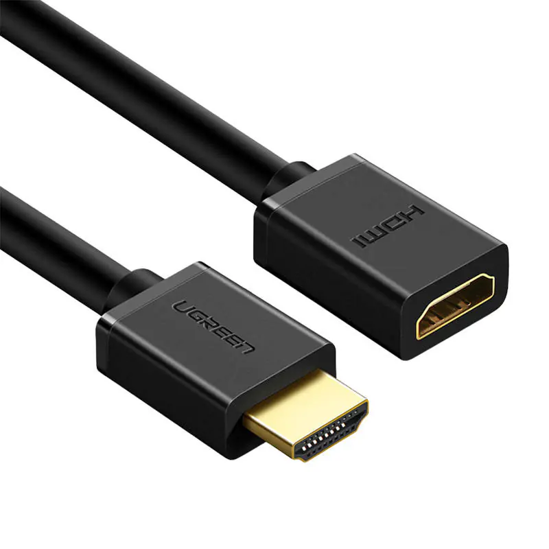 ⁨Kabel HDMI męski do HDMI żeński UGREEN, 3m (czarny)⁩ w sklepie Wasserman.eu