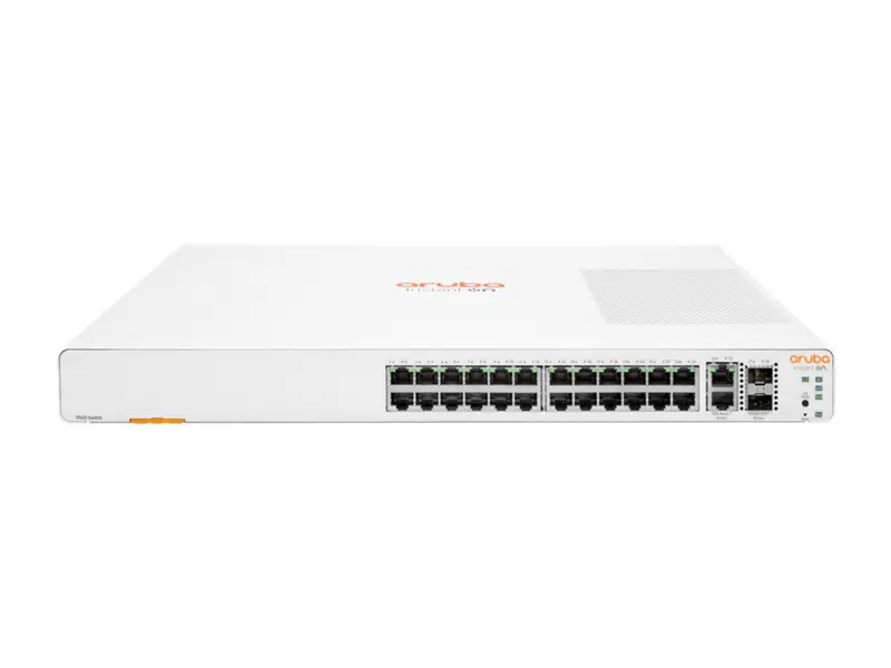 ⁨Hewlett Packard Enterprise Aruba Instant On 1960 24G 20p Class4 4p Class6 PoE 2XGT 2SFP+ 370W Managed L2+ Gigabit Ethernet (10/100/1000) Power over Ethernet (PoE) 1U White⁩ at Wasserman.eu
