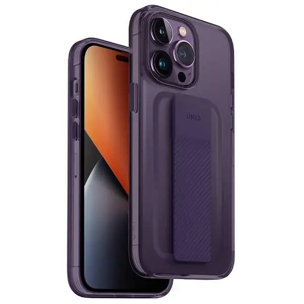 UNIQ etui Heldro Mount iPhone 14 Pro 6,1" fioletowy/fig purple w sklepie Wasserman.eu