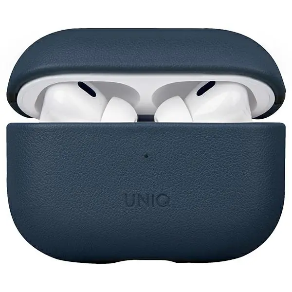 ⁨UNIQ etui Terra AirPods Pro 2 gen. Genuine Leather niebieski/space blue⁩ w sklepie Wasserman.eu