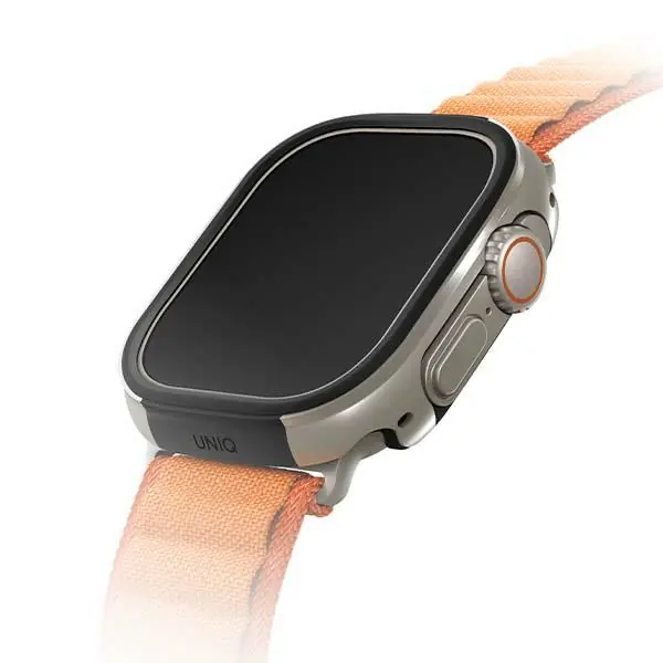 ⁨UNIQ etui Valencia Apple Watch Ultra 49 mm. srebrny/titanium silver⁩ w sklepie Wasserman.eu