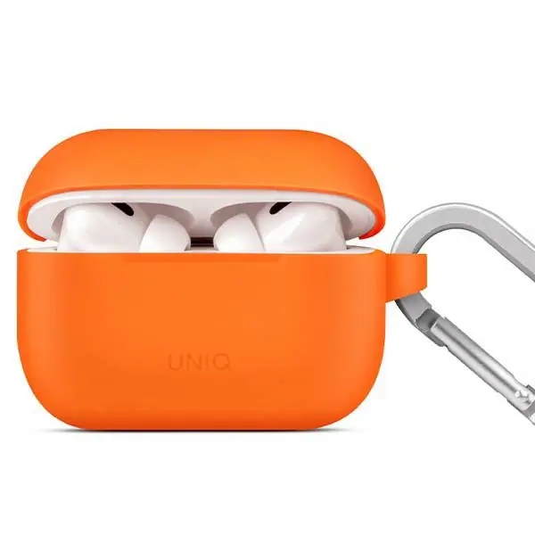 ⁨UNIQ etui Vencer AirPods Pro 2 gen. Silicone pomarańczowy/burnt orange⁩ w sklepie Wasserman.eu