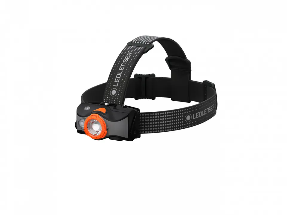 ⁨Ledlenser MH7 Black, Orange Headband flashlight LED⁩ at Wasserman.eu