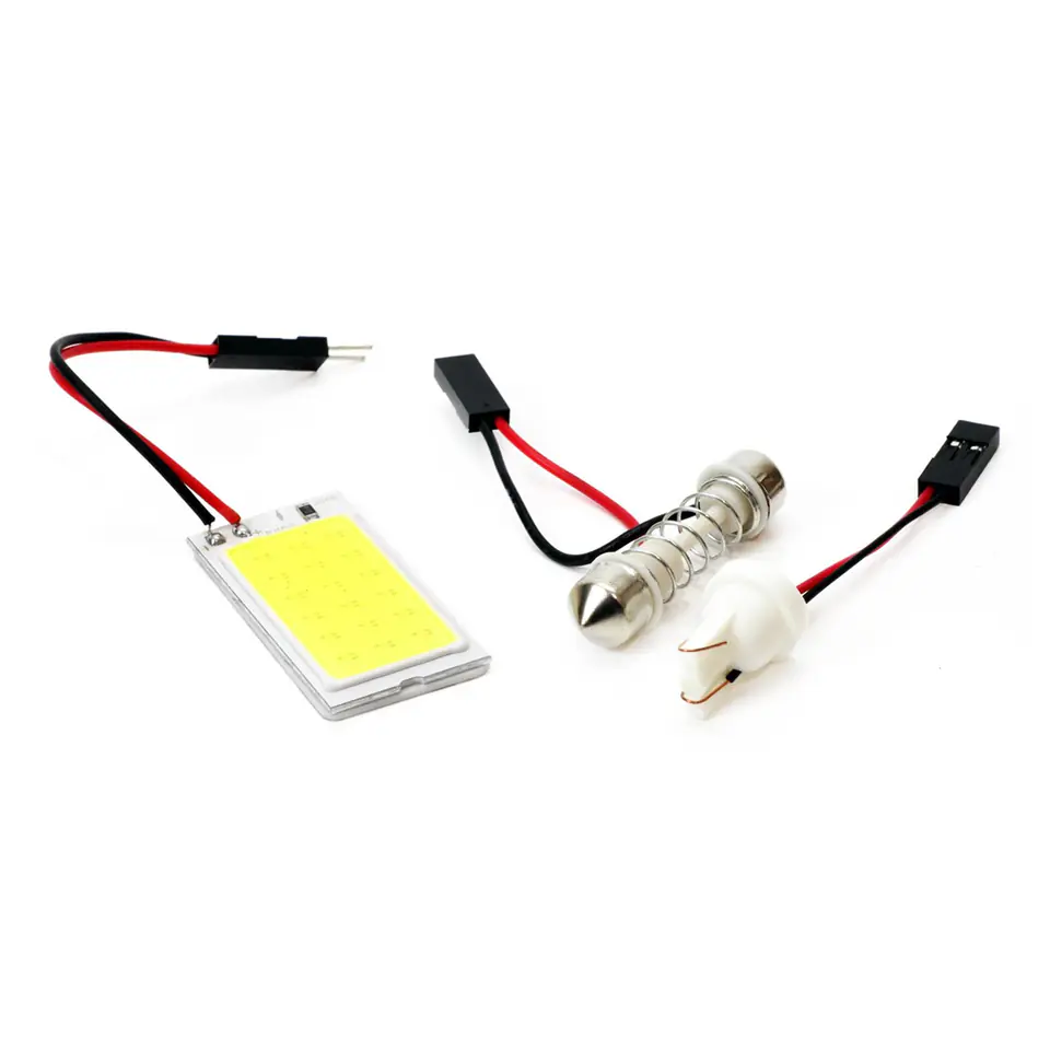 ⁨Żarówki led classic t10 w5w c5w cob 12v panel moduł amio-01621⁩ w sklepie Wasserman.eu