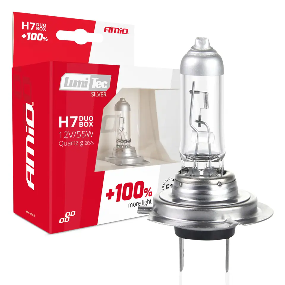 ⁨01403 Halogen Bulb Set H7 12V 55W LumiTec Silver +100% Duo Box⁩ at Wasserman.eu