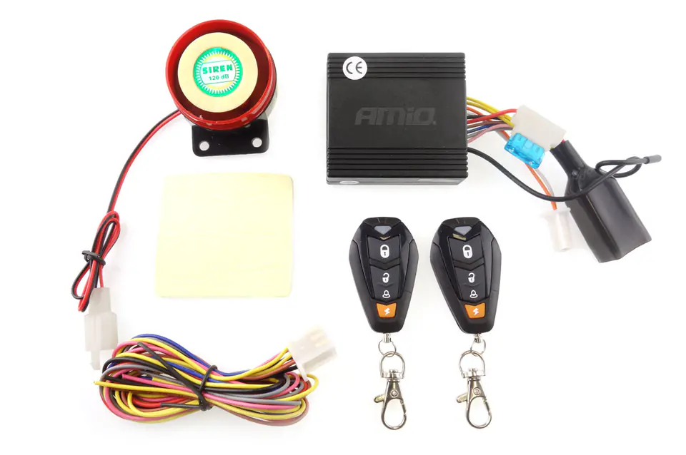 Uniwersalny alarm motocyklowy z pilotami mca14 amio-01103 w sklepie Wasserman.eu