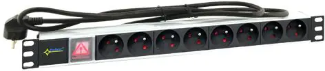 ⁨Listwa rack Pulsar RALZ 8 gniazd⁩ w sklepie Wasserman.eu