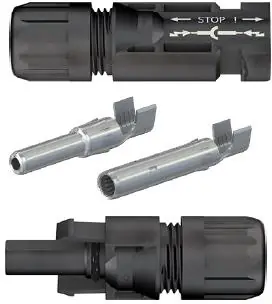 ⁨Komplet złączy, konektorów Multi-Contact, Staubli MC4 4-6mm2⁩ w sklepie Wasserman.eu