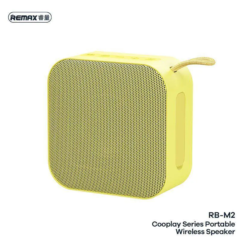 ⁨GŁOŚNIK REMAX COOPLAY SERIES RB-M2 WIRELESS YELLOW⁩ w sklepie Wasserman.eu