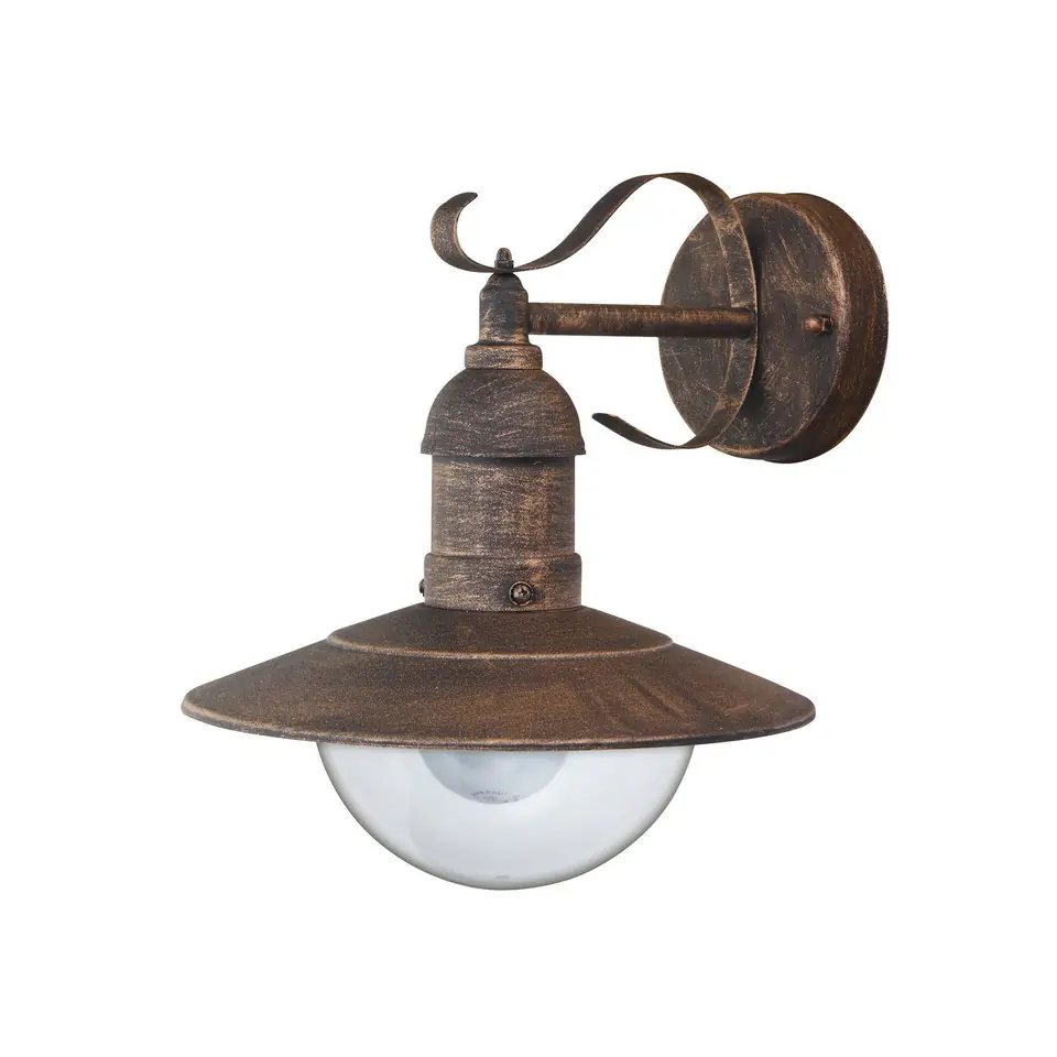⁨Lampa zewnętrzna  Oslo garden wall lampE27 60W a gold IP44⁩ w sklepie Wasserman.eu