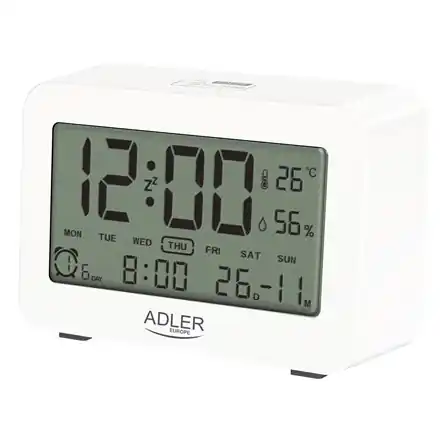 ⁨Adler Budzik AD 1196w Biały, Funkcja alarmu⁩ w sklepie Wasserman.eu