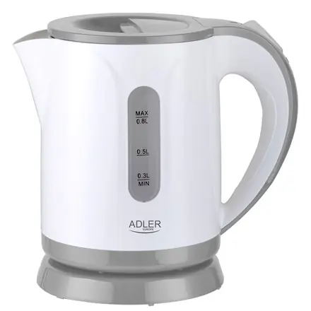 ⁨Electric kettle Adler AD 1371 g 0,8 L grey⁩ at Wasserman.eu