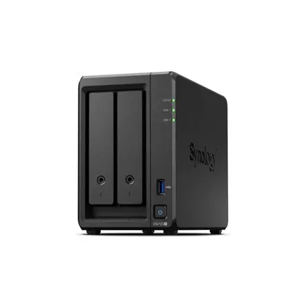 ⁨Synology DS723+ 2-kieszeniowy/AMD Ryzen R1600/2-rdzeniowy 2,6 (podstawowy)/3,1 (turbo) GHz/2 GB DDR4/2 x 3,5"xHot swap/2x1GbE/1x⁩ w sklepie Wasserman.eu