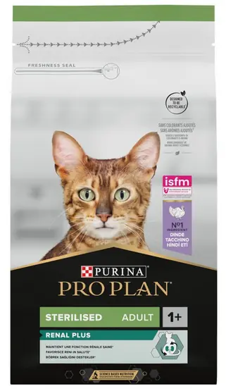 ⁨Purina Pro Plan Cat Sterilised Optirenal Turkey 1,5kg⁩ at Wasserman.eu