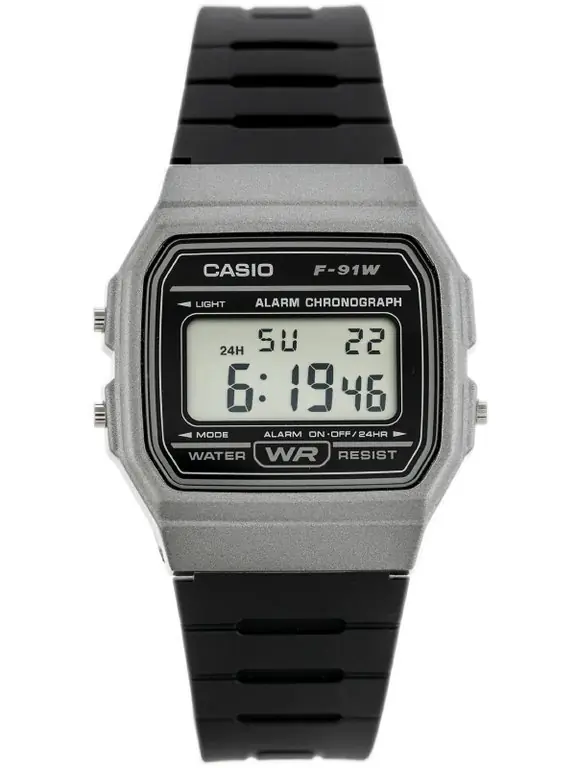 ⁨ZEGAREK MĘSKI CASIO F-91WM-1BDF (zd102d)  + BOX⁩ w sklepie Wasserman.eu