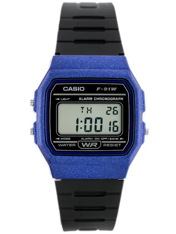 ⁨ZEGAREK MĘSKI CASIO F-91WM-2ADF (zd102e)⁩ w sklepie Wasserman.eu