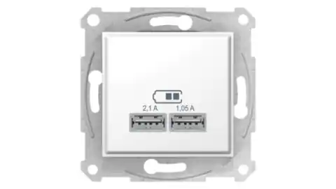 ⁨Gn.ładowarki USB 2.1A biały SDN2710221⁩ w sklepie Wasserman.eu