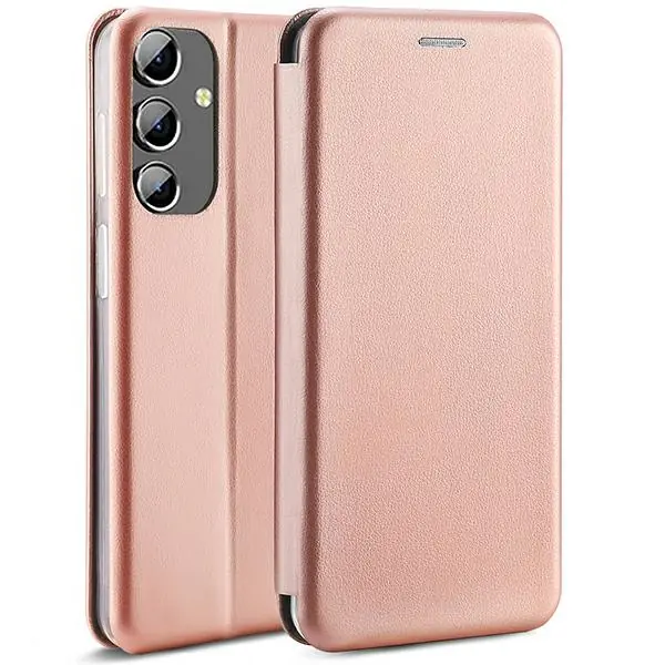 ⁨Beline Etui Book Magnetic Samsung A14 5G A146 różowo-złoty/rose gold⁩ w sklepie Wasserman.eu